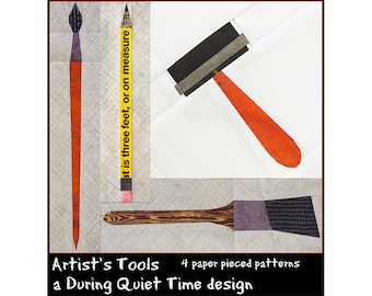 Artist's Tools Paper Pieced Pattern Set