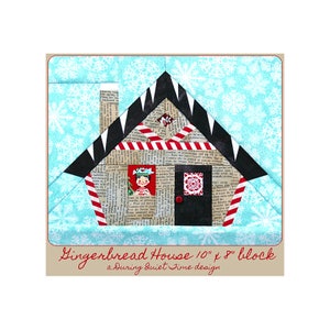 Gingerbread House Paper Pieced Pattern