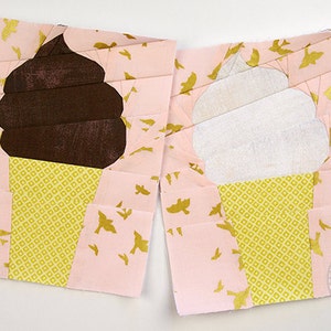 Soft Serve Ice Cream Cone Paper Pieced Pattern image 3