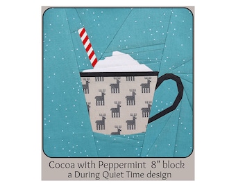 Cocoa with Peppermint Paper Pieced Pattern