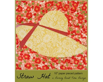 Straw Hat Paper Pieced Pattern