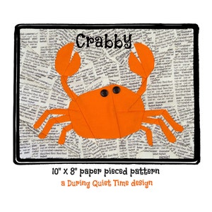 Crabby Paper Pieced Pattern