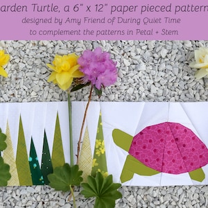 Garden Turtle Paper Pieced Pattern
