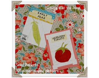 Seed Packets Paper Pieced Pattern