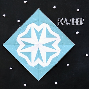 Powder Paper Pieced Snowflake Pattern