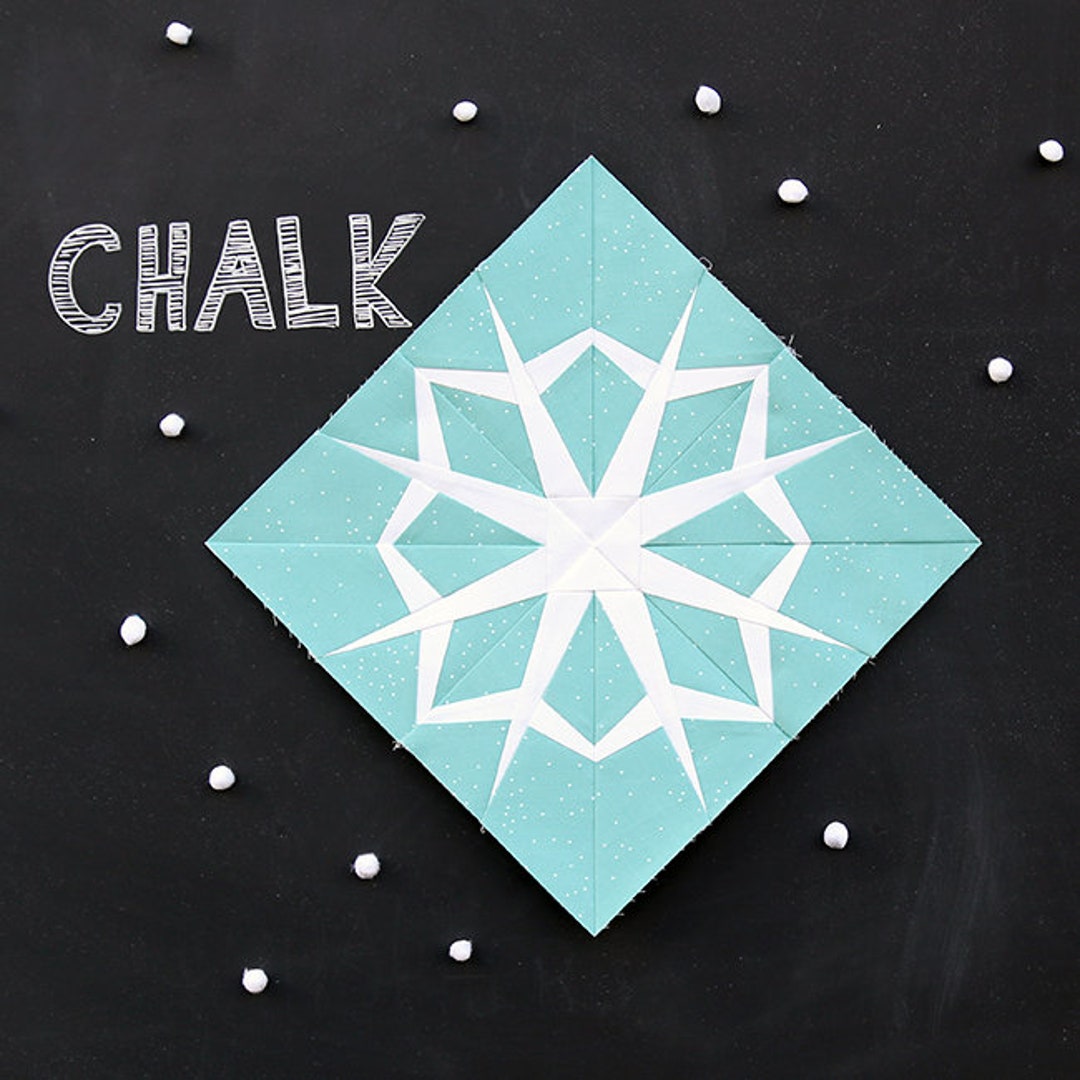 Chalk Paper Pieced Snowflake Pattern - Etsy