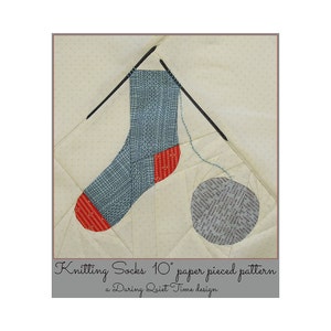 Knitting Socks Paper Pieced Pattern