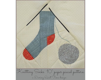 Knitting Socks Paper Pieced Pattern