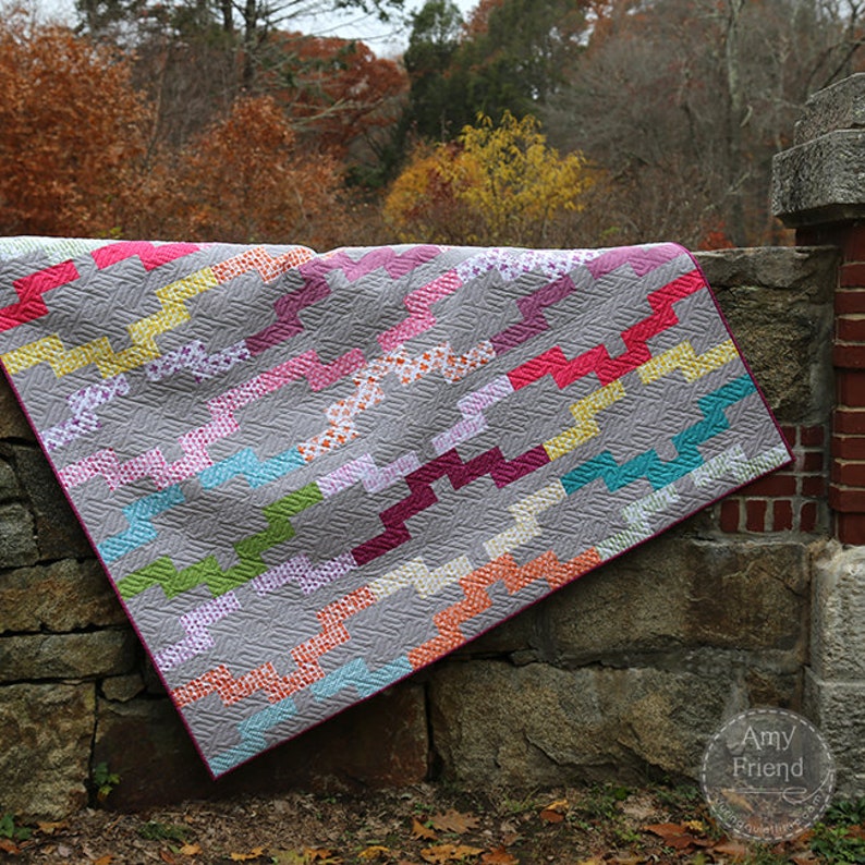 Interlock Quilt Pattern PDF Etsy