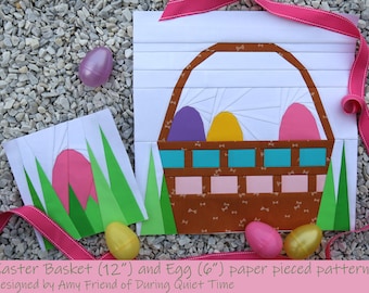 Easter Basket and Egg Paper Pieced Patterns