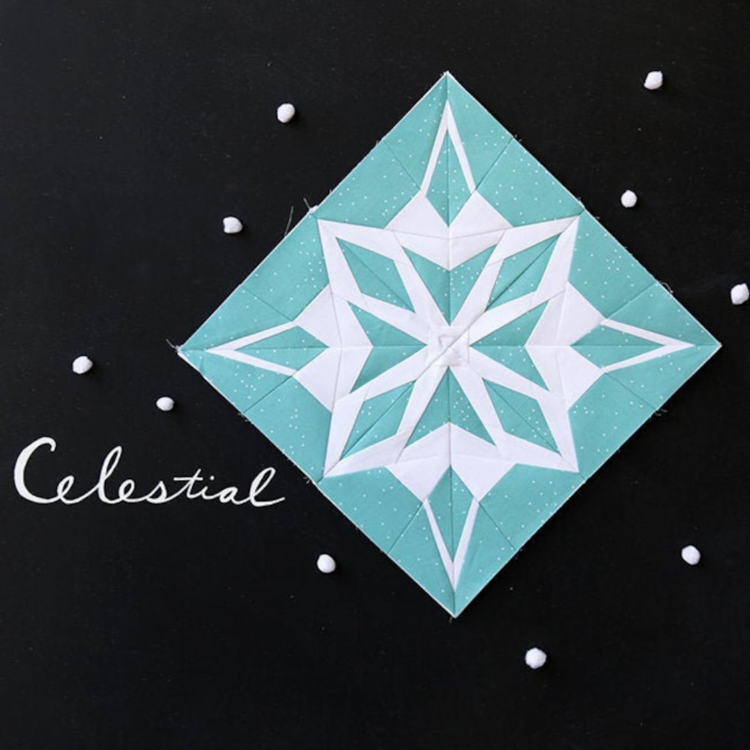 Celestial Paper Pieced Snowflake Pattern - Etsy