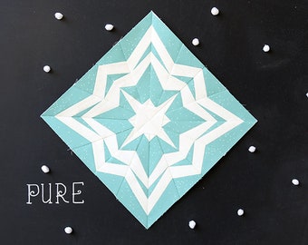 Pure Paper Pieced Snowflake Pattern