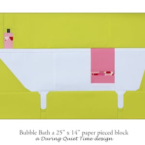 Bubble Bath Paper Pieced Pattern