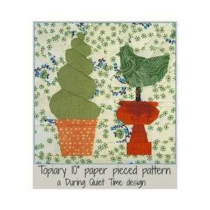 Topiary Paper Pieced Pattern image 1