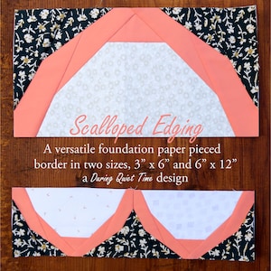 Scalloped Edging Block Paper Pieced Pattern