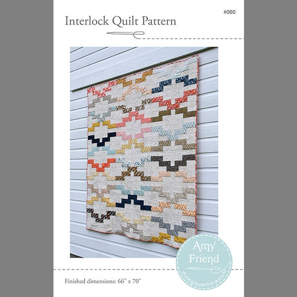 Interlock Quilt Pattern --PDF