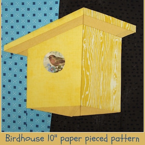 Birdhouse Paper Pieced Pattern