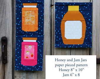 Honey and Jam Jars Paper Pieced Pattern