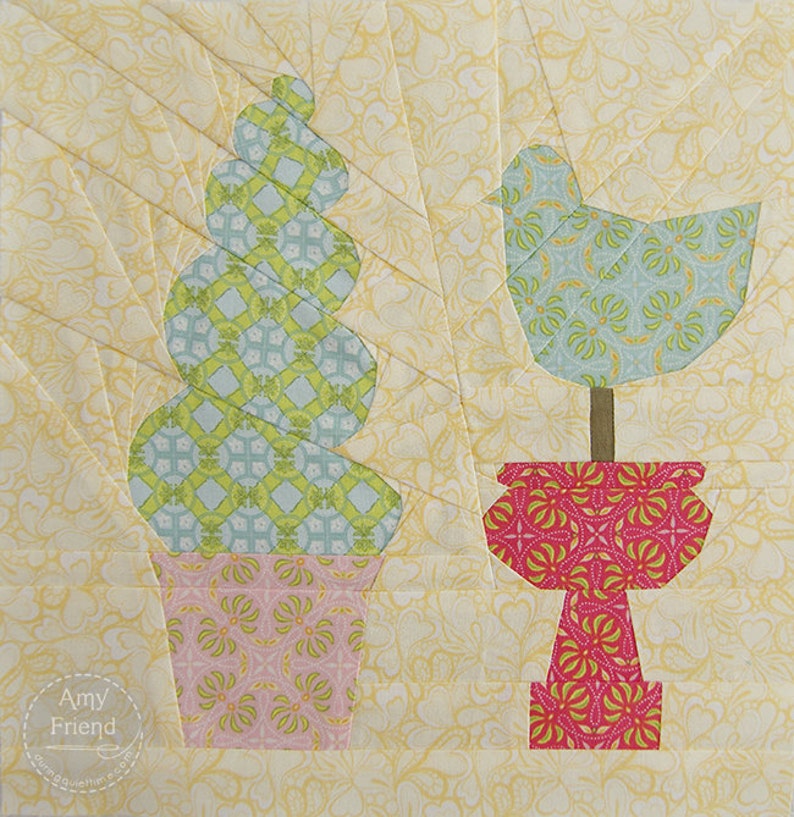 Topiary Paper Pieced Pattern image 3