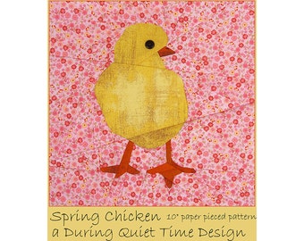 Spring Chicken Paper Pieced Pattern