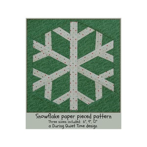 Snowflake Paper Pieced Pattern