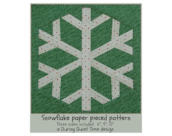 Snowflake Paper Pieced Pattern