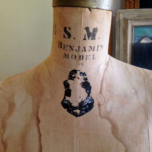Beautiful 1959 Wolf Dress Form Benjamin - Vintage Size 14-1/2