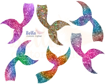 Mermaid Tails sparkle PNG Clipart Mermaid png Clip Art 6 sparkle rainbow pastel mermaid tails Mermaid Party Clipart Under the Sea download