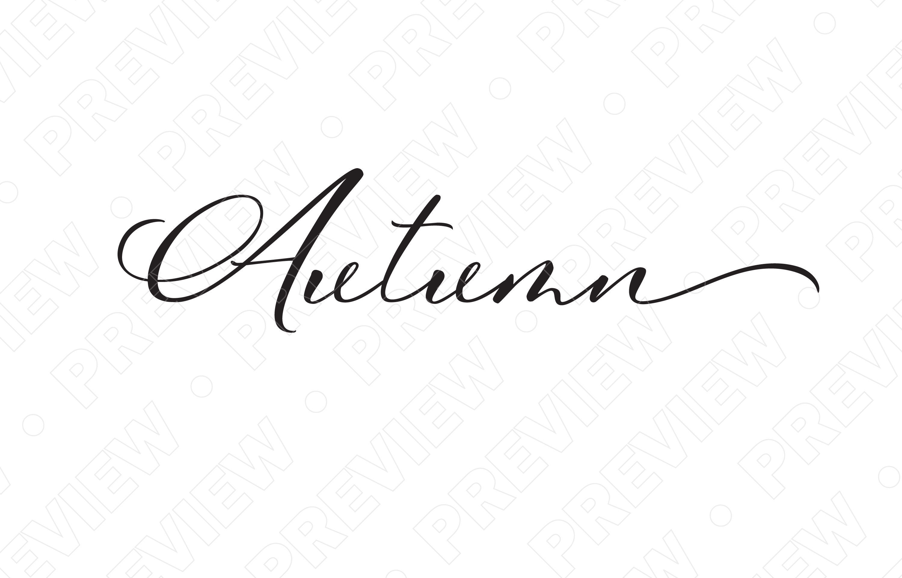 the name autumn tattoo