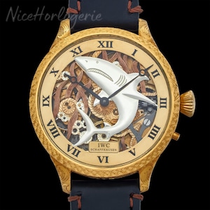 Vintage Watch IWC,Gold Skeleton,Mechanical Swiss Watch,Vintage Watch Movement IWC Shafhaussen,Marriage Watch,Handmade Gift,Vintage Jewelry
