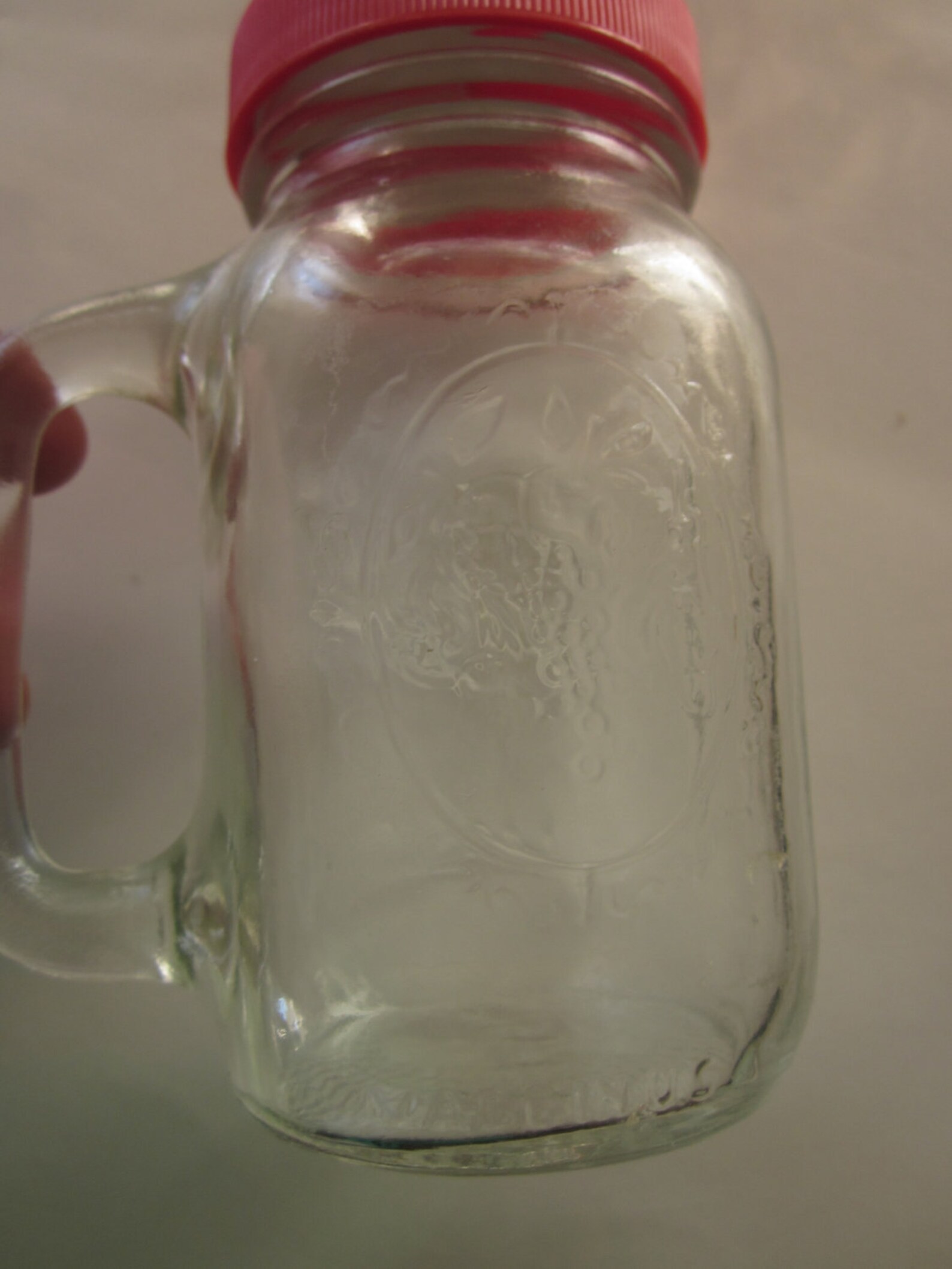 3 Mini Ball Mason Clear Glass Jars with Handle Spice Jars Etsy