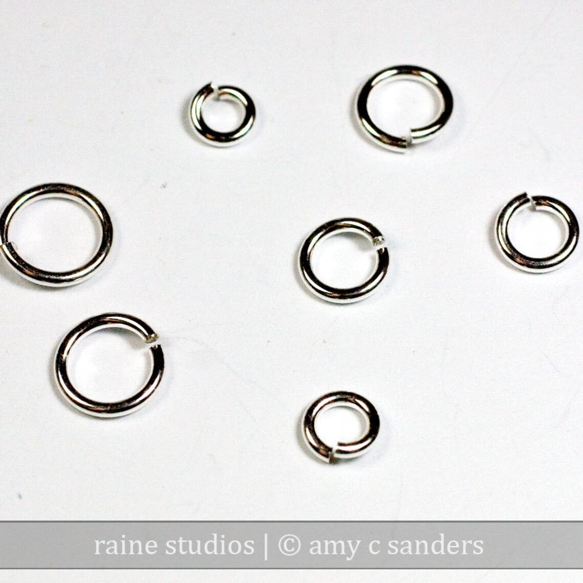 35 Pcs 18g Sterling Sampler Pack 1 Assorted Jump Rings 18gsamp1 925 ...