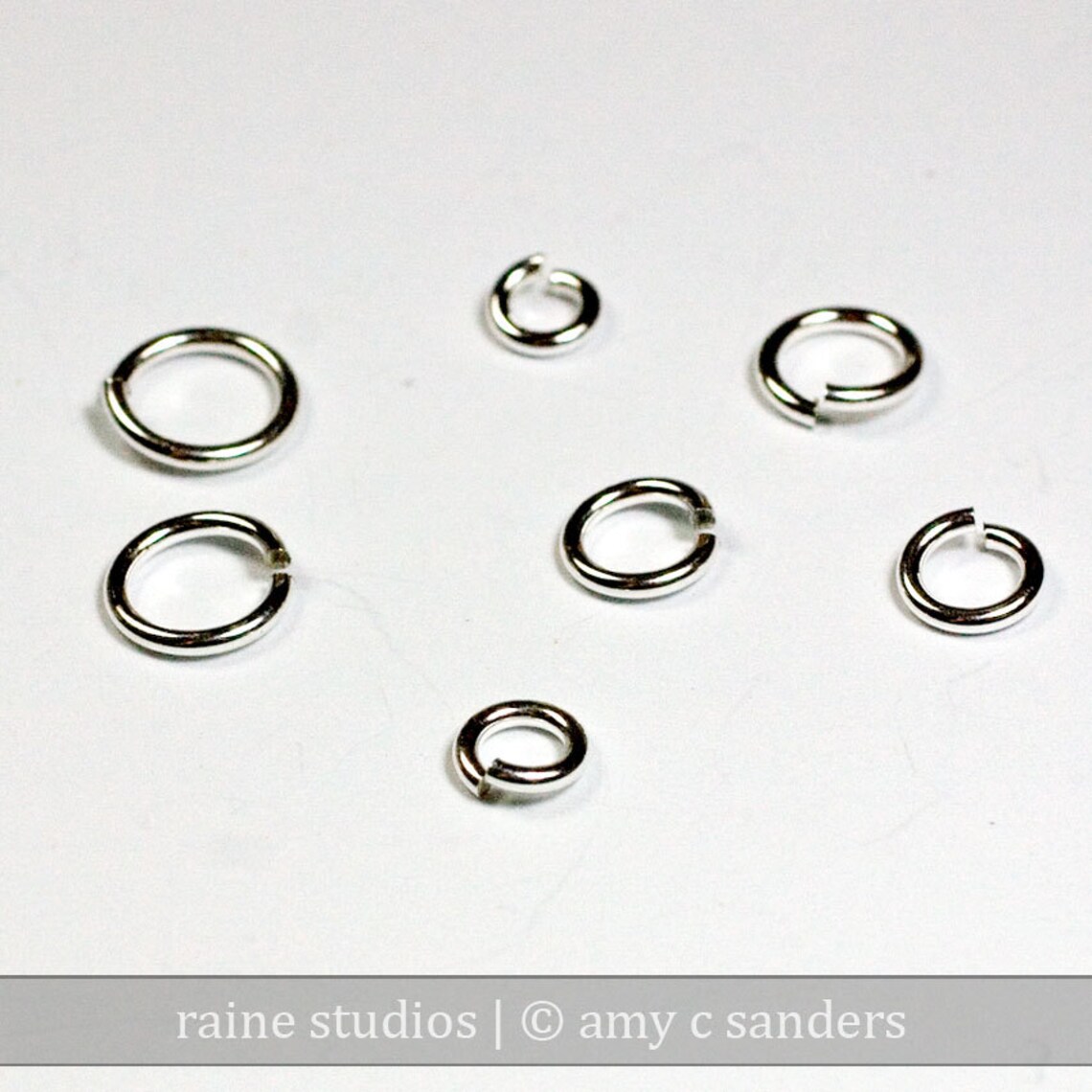 35 Pcs 18g Sterling Sampler Pack 1 Assorted Jump Rings 18gsamp1 925 ...