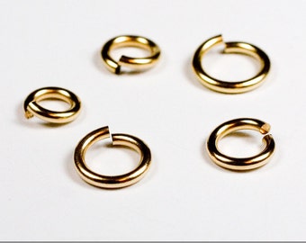 40 pcs 20g gold filled sampler pack 1 jump rings 20 gauge designer 20gsamp1 14k gold filled rings findings