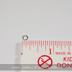 20g 3.0 mm ID 4.7mm OD sterling silver 925 jump rings 20g3.00 open jumprings image 4