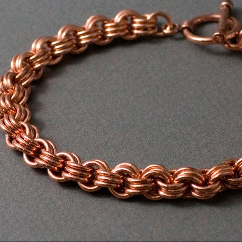 3 in 3 Chainmaille Bracelet Kit in Copper image 2