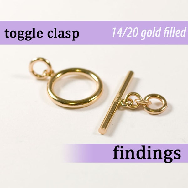 14k gold filled toggle clasp