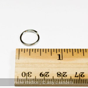 16g 9.0 mm ID sterling silver jump rings 16g9.00 jumprings 925 links image 4