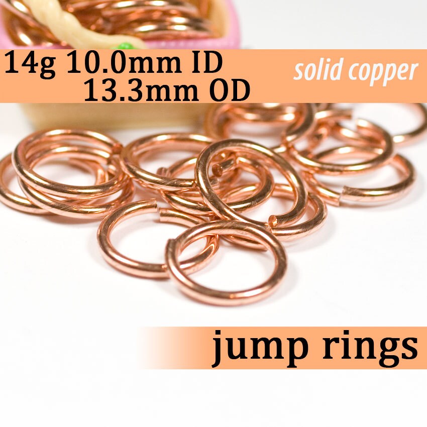 Copper Jump Rings Heavy 14g Jewelry Supplies JSJ109 Jewelry Making & J –  Iron Supersponge