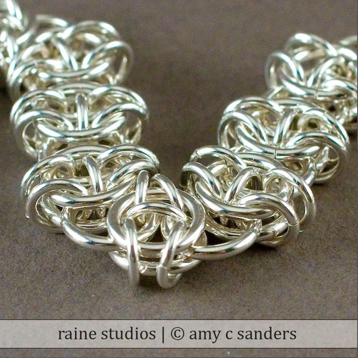 Celtic Visions Bracelet Chainmaille Kit in Sterling Silver Etsy