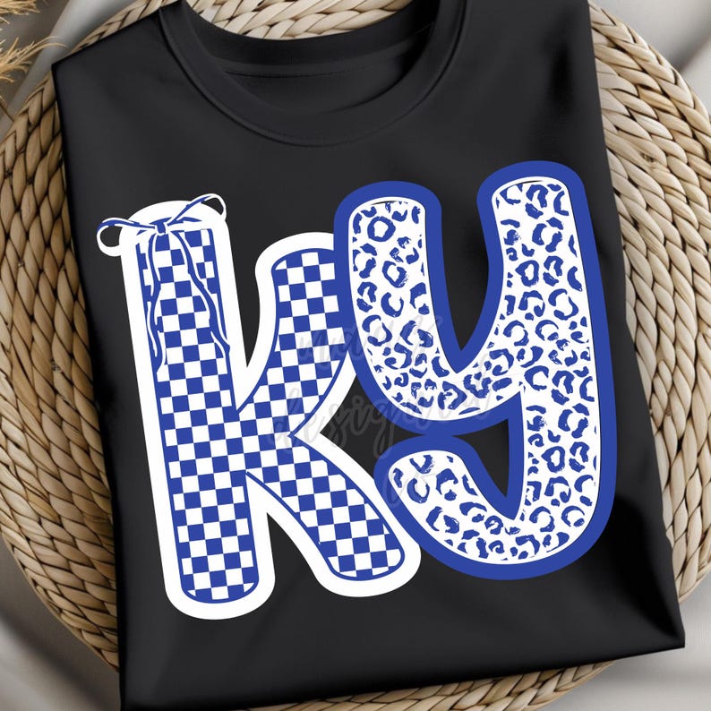 Ky Png Coquette Kentucky Png Kentucky Leopard Checker Shirt Design ...