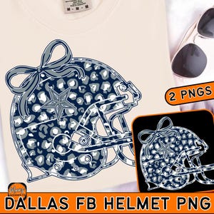Dallas football helmet png,dallas mascot sublimation,football helmet png,blue bow football,game day football season png,digital download