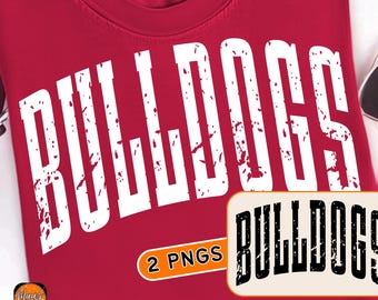 Beunruhigt Uni Bulldogge Maskottchen Fußball png, Schulteam Bulldogge Shirt png, Bulldogge Schule Geist tragen png, Bulldogge Sublimation Design