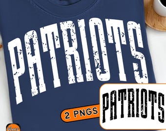 Patriots football png,distressed varsity patriots png,school spirit wear mascot sublimation,patriots  mascot png,school sport patriots png