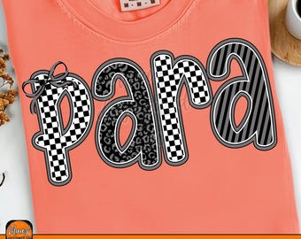 Para png back to school paraprofessional png checkered coquette para shirt design first day of school teacher png,Digital Download