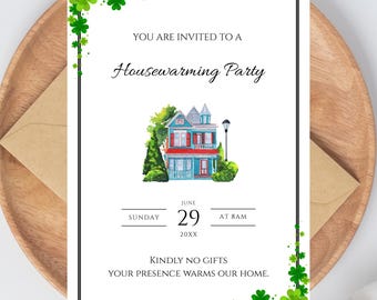 Editable House Warming Invitation, House Warming Party, Canva Template, New Home Party, Housewarming Invitation Card, Digital Download