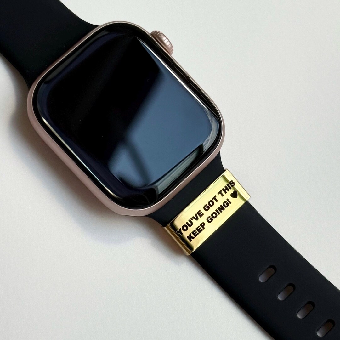 Custom Engraved Gold Watch Tag – Personalized Smartwatch Accessory - Etsy