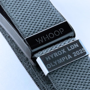 Custom Running Watch Tag – Personalised Motivational Gift for Runners | Fits Apple, Garmin, Whoop Bands | Race Day Keepsake