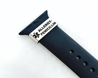 Personalisierte medizinische Alarm Smart-Uhr-Armband-Charme | Notfallausweis