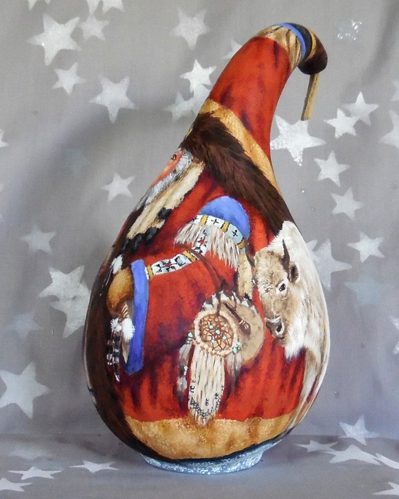 A Blend of Cultures Native American inspired Santa Claus Etsy